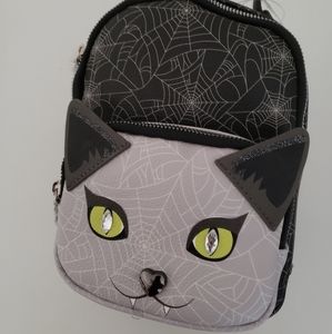 NWT Betsy Johnson Halloween Cat Backpack